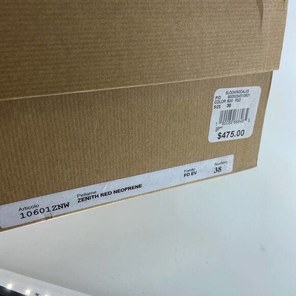 Joshua Sanders Zenith White Red Chunky Fashion Lace Up Sneaker NWB European 38 - Picture 7 of 8